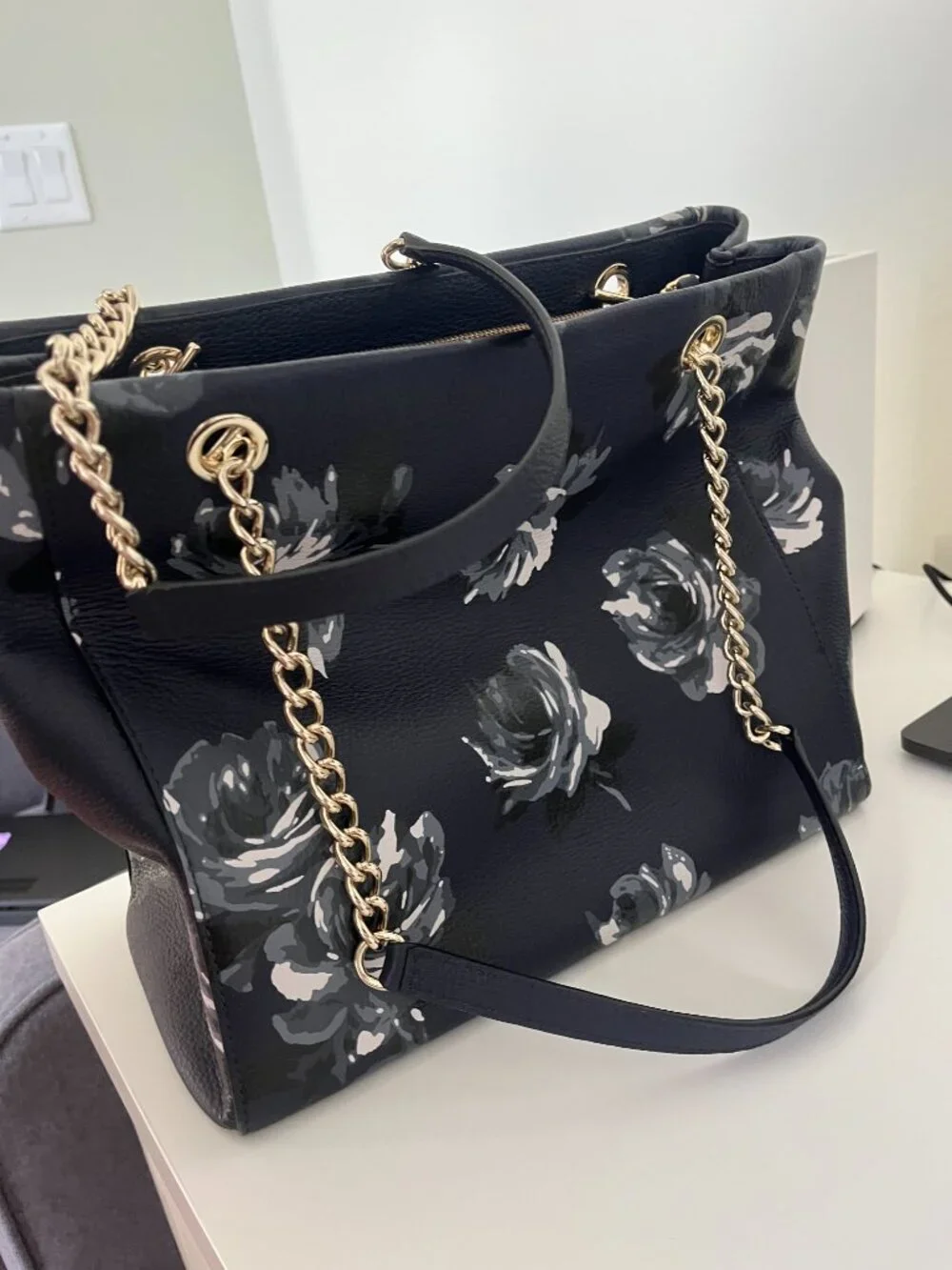 Kate Spade Willis Brair Lane Night Rose Navy Purse